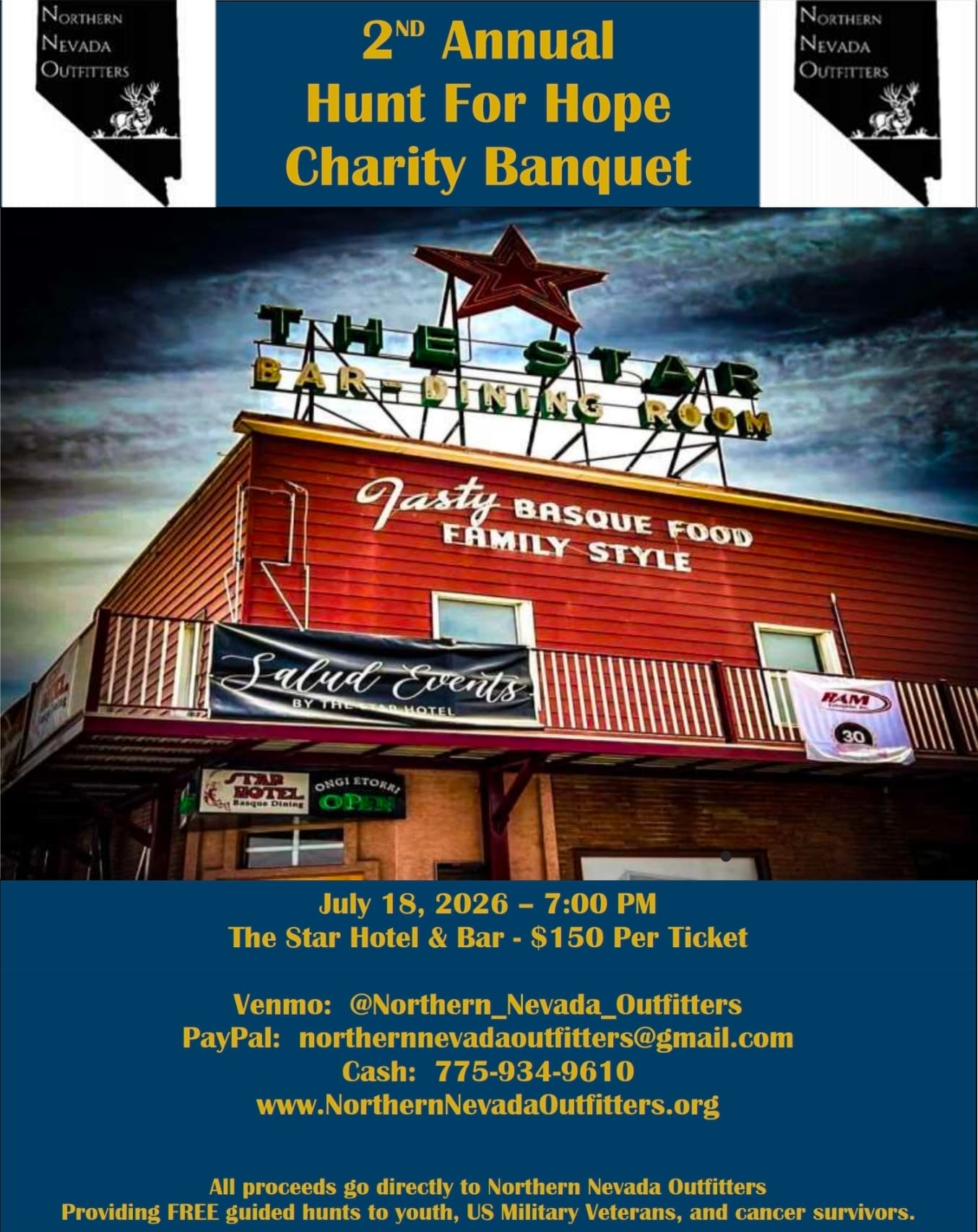 2nd Annual Hunt For Hope Charity Banquet
