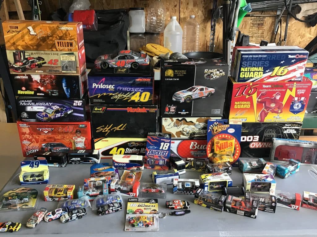 NASCAR die cast and others collectibles.
