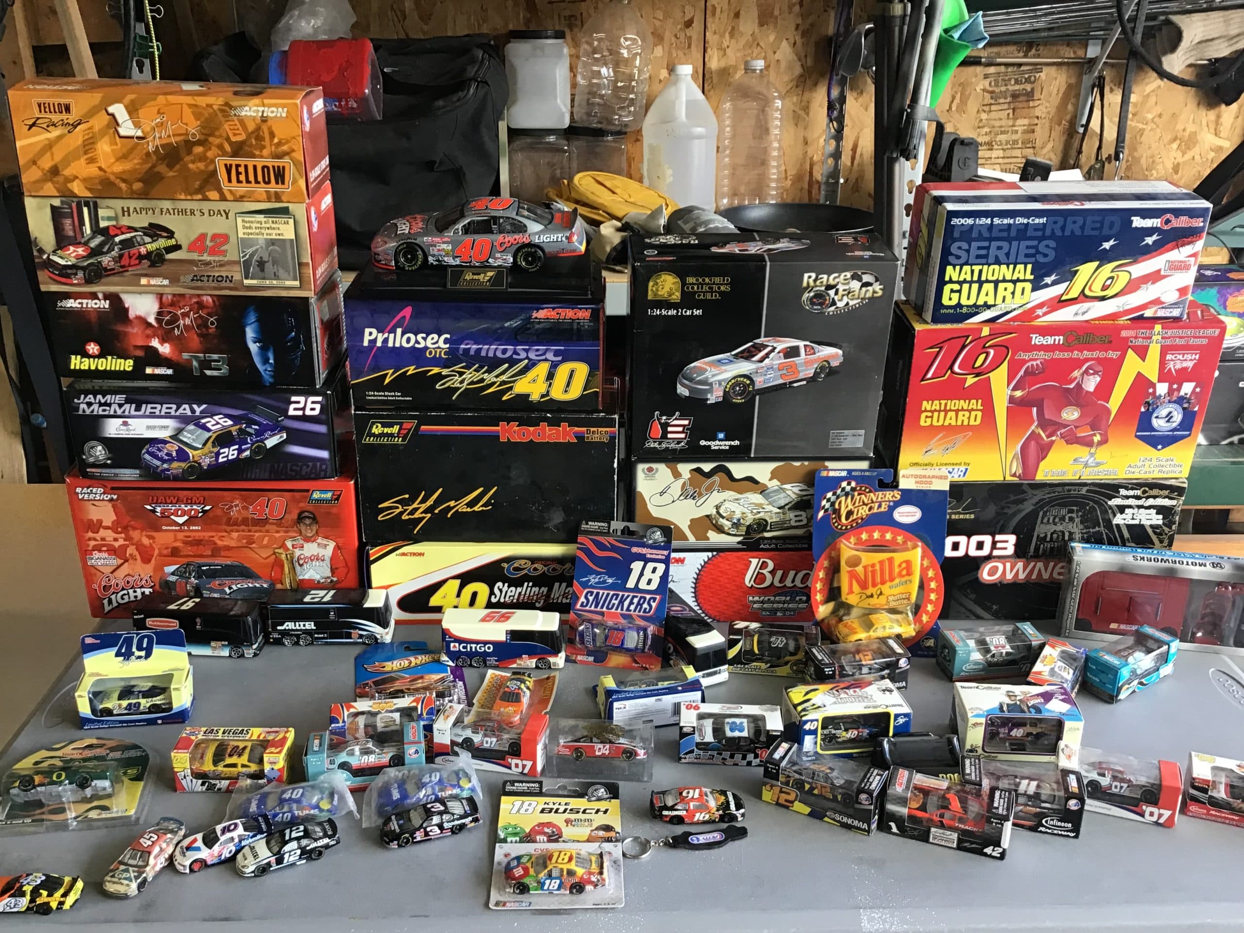 NASCAR die cast and others collectibles.