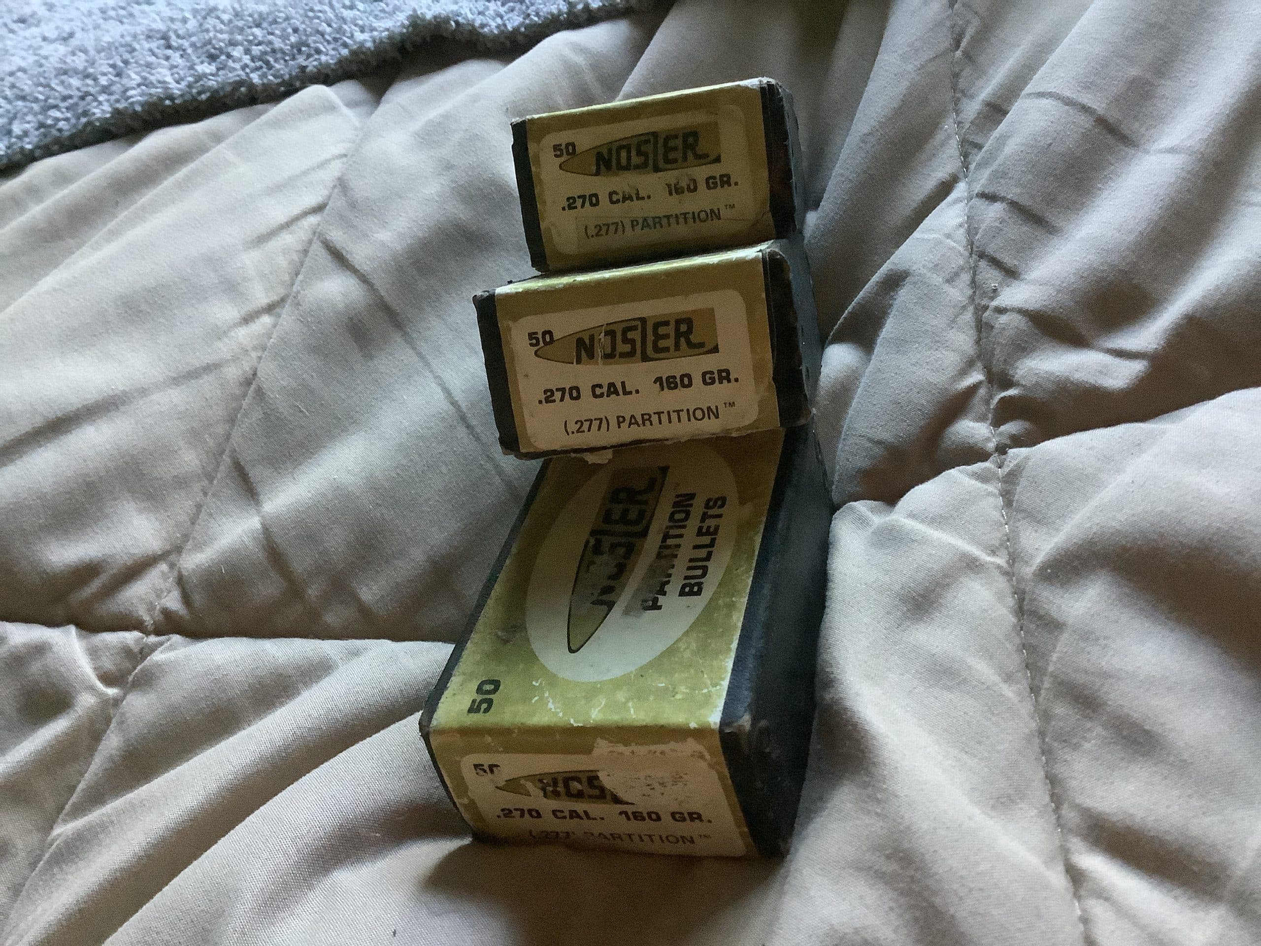 Nosler Partition .277diameter, .270 Winchester.