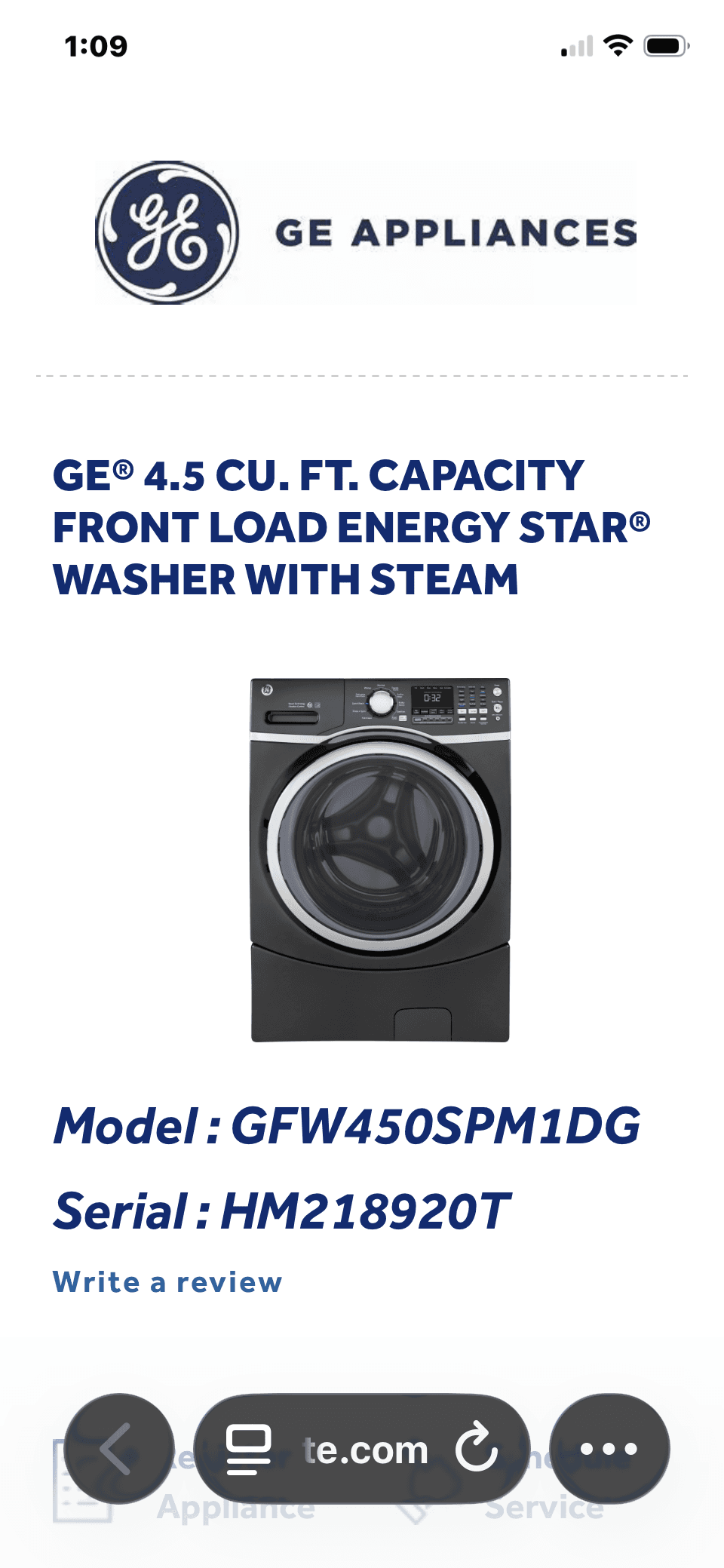 BRAND NEW GE Washer & Dryer Set
