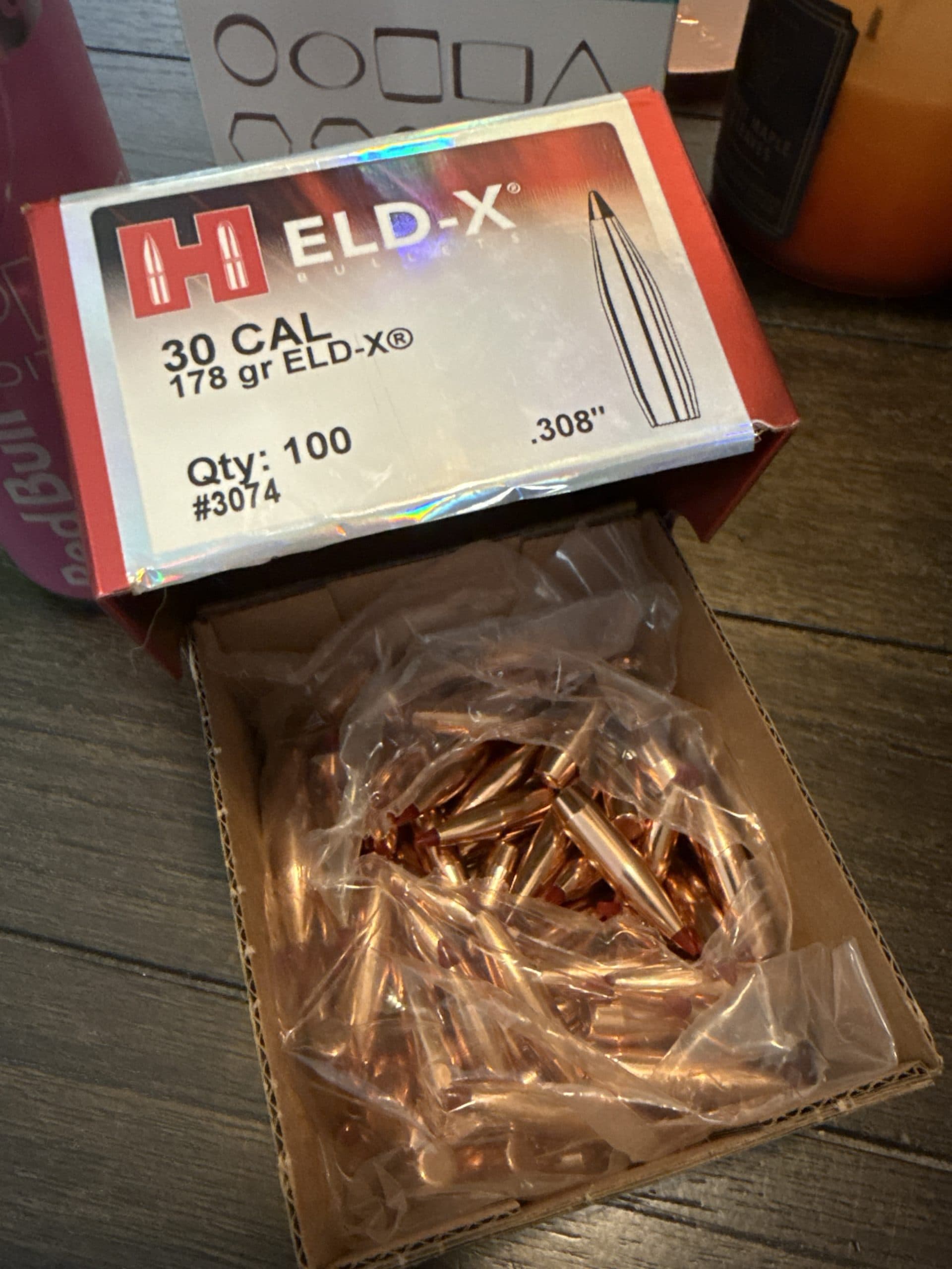 178gr .30 cal Hornady ELD-X