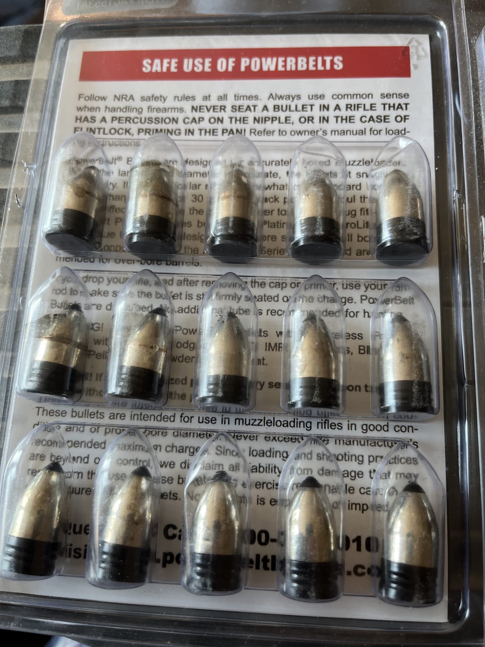 Powerbelt platinum 50 cal