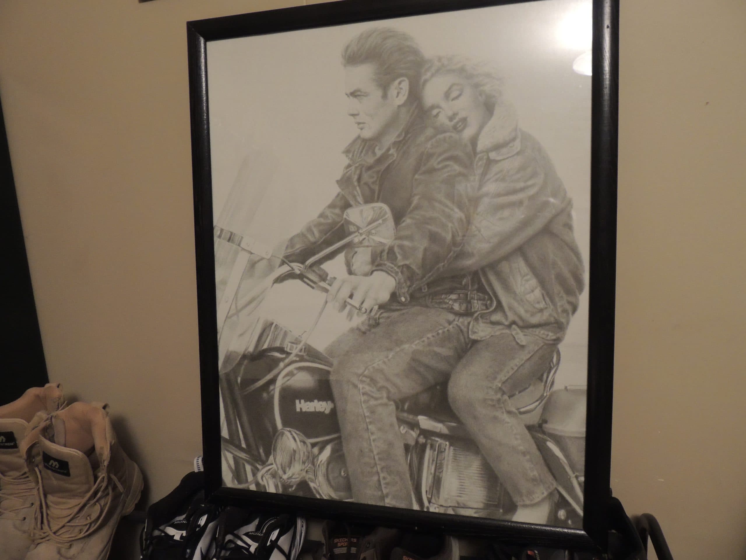 2 JAMES DEAN/MARIĹYN MONROE POSTERS