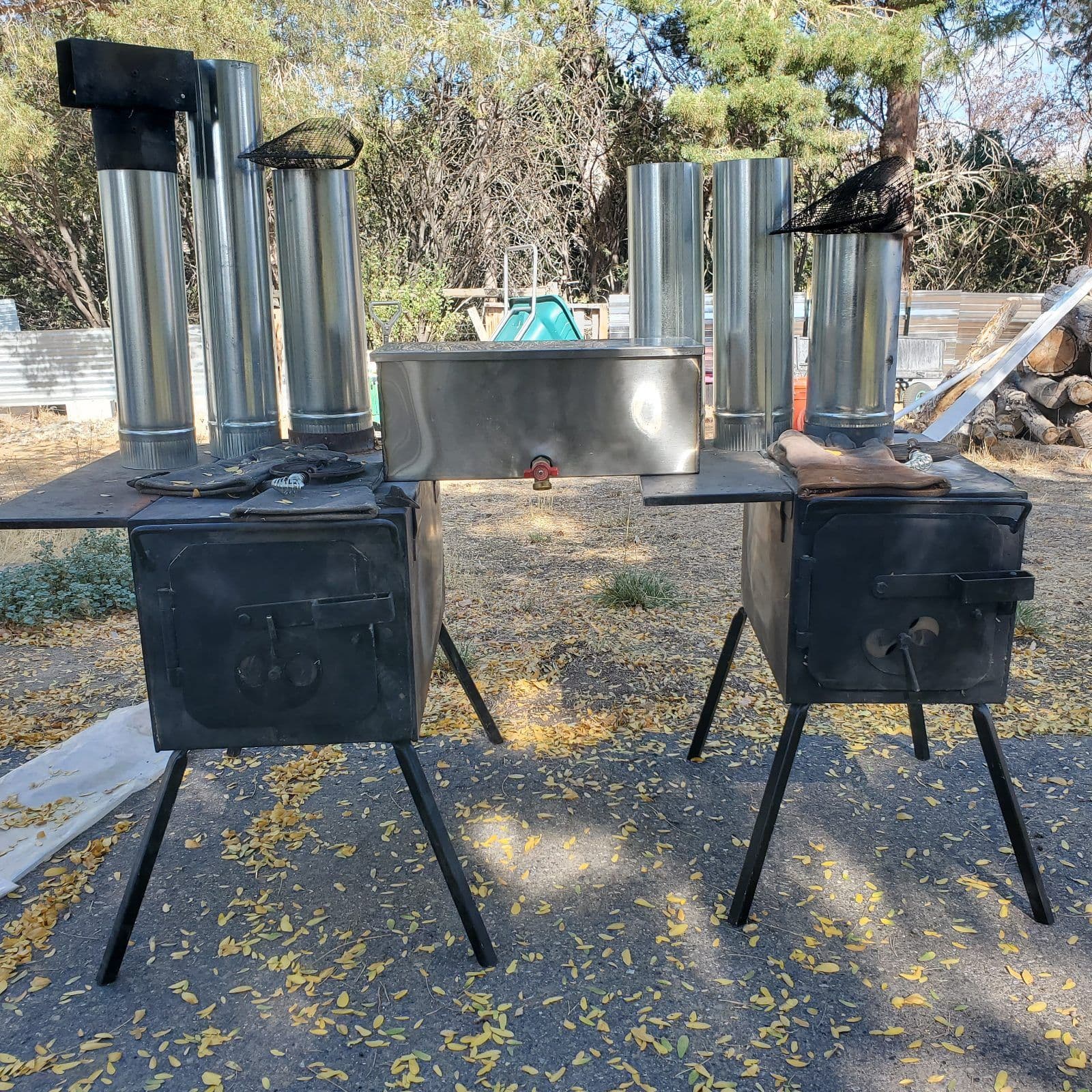 2 Tent woodstoves for sale