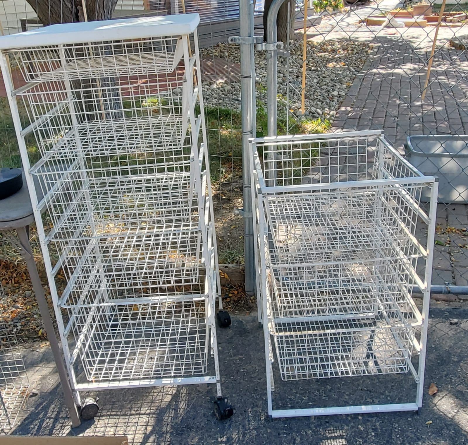 wire basket storage systems