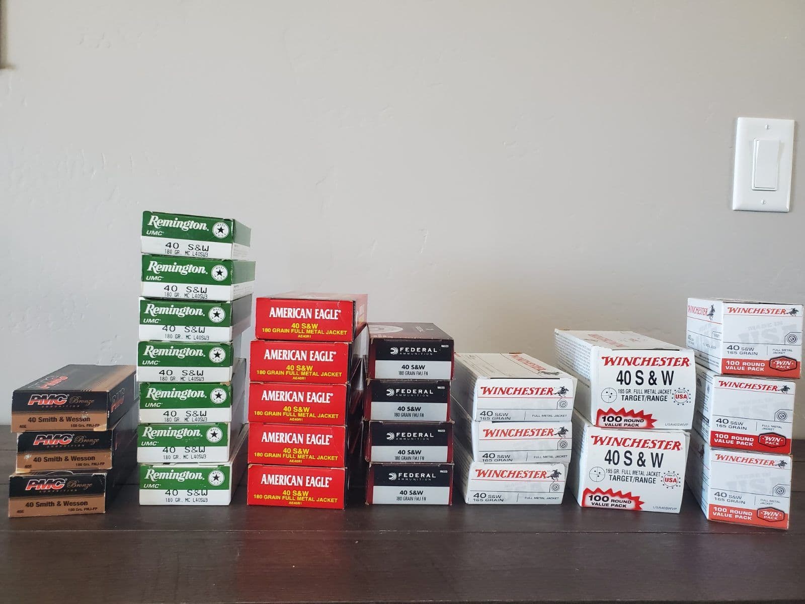 Variety of .40 cal Ammunition