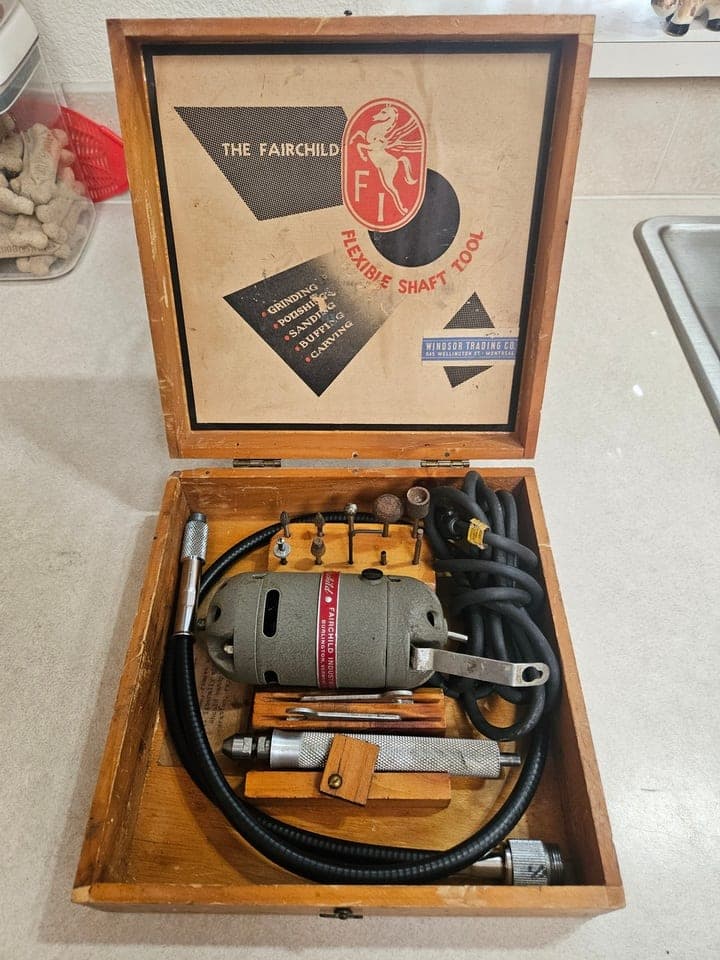 Vintage Fairchild Flexible Shaft Tool