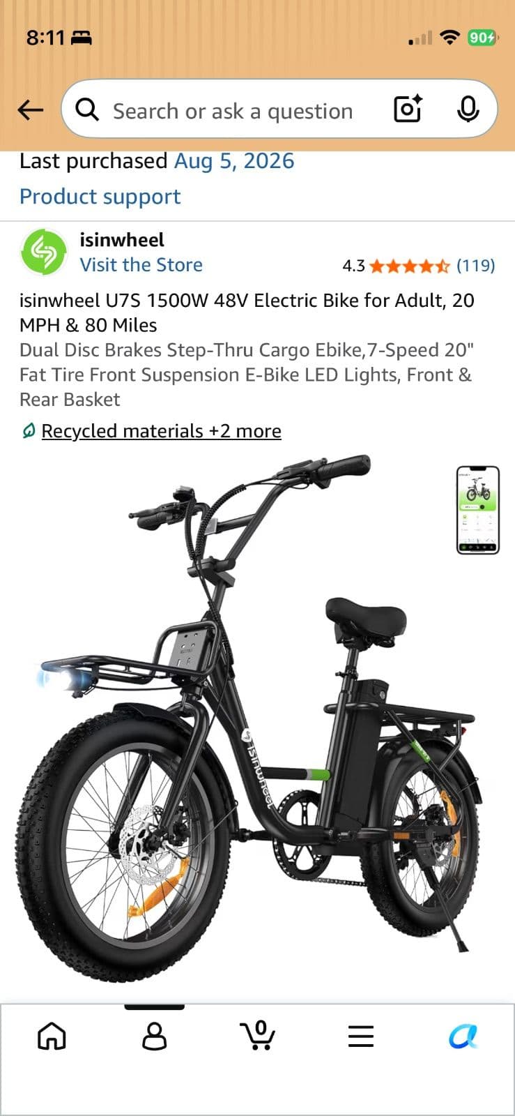 Electric step through Bike