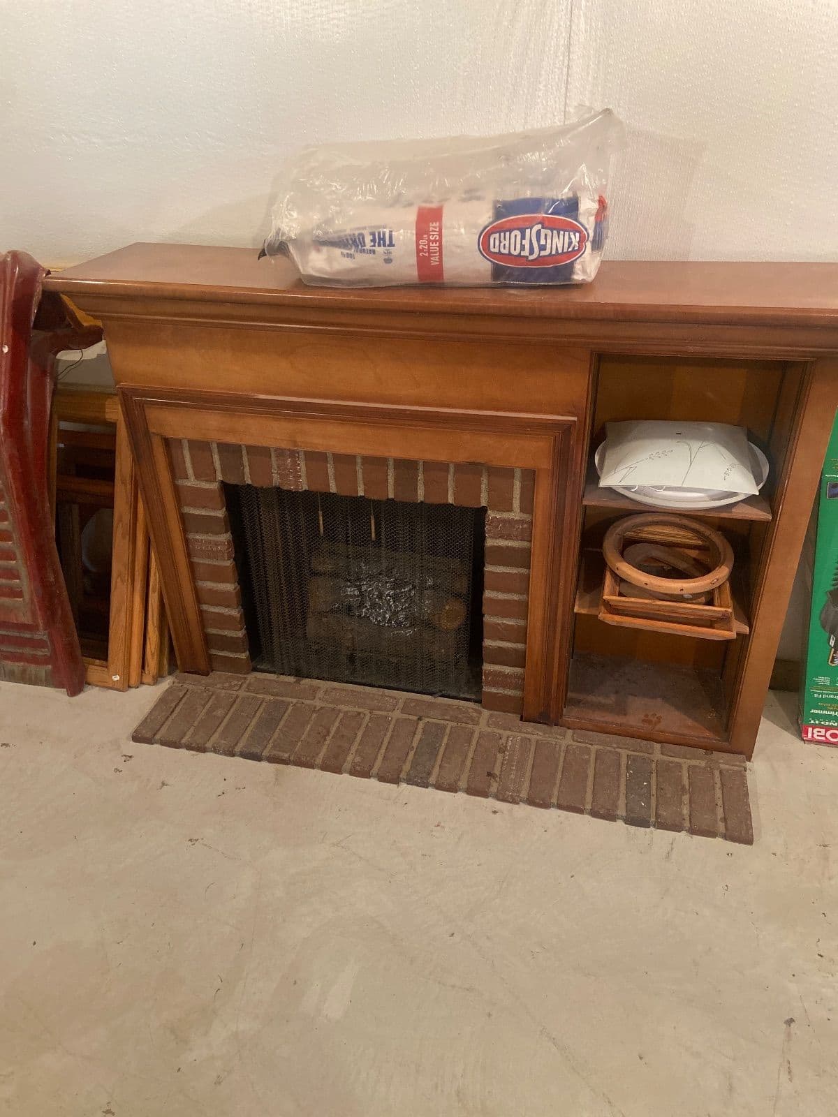 Fake electric fireplace