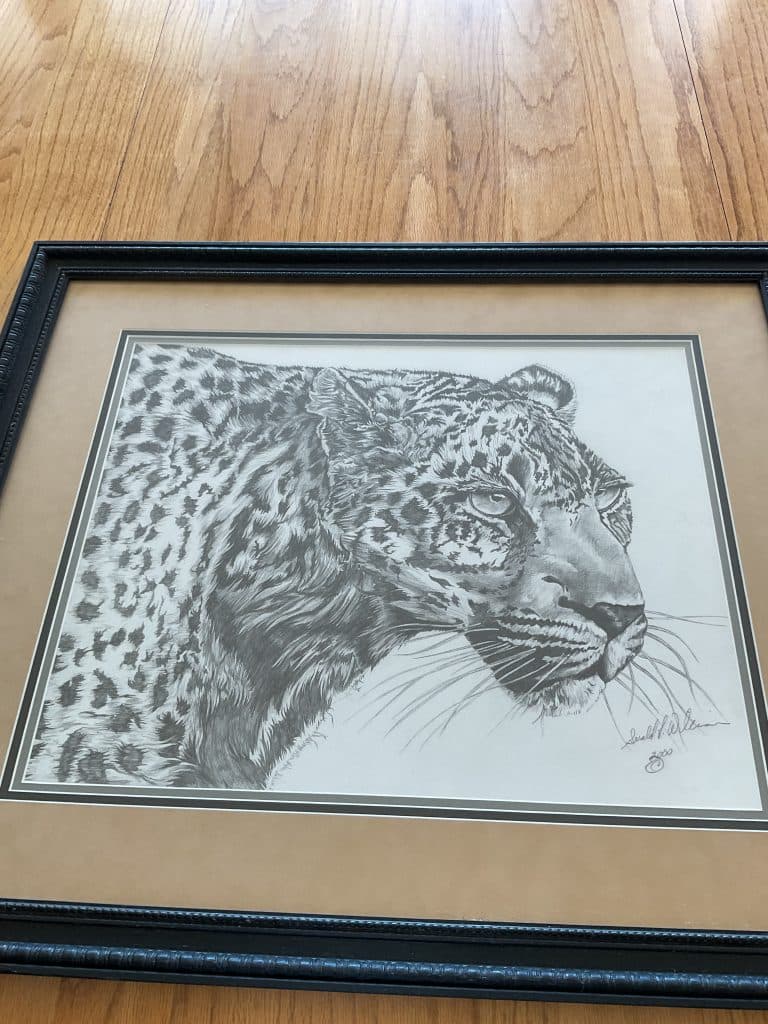Framed drawing