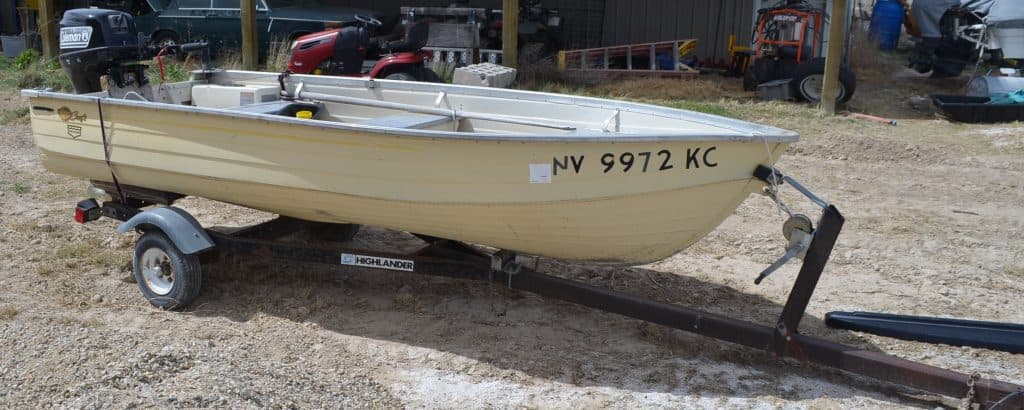 12 foot aluminum boat with four stroke motor