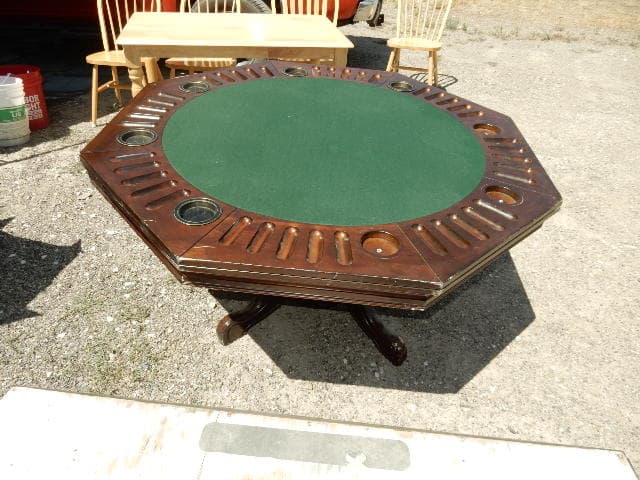 Heavy Wooden Poker/Game Table
