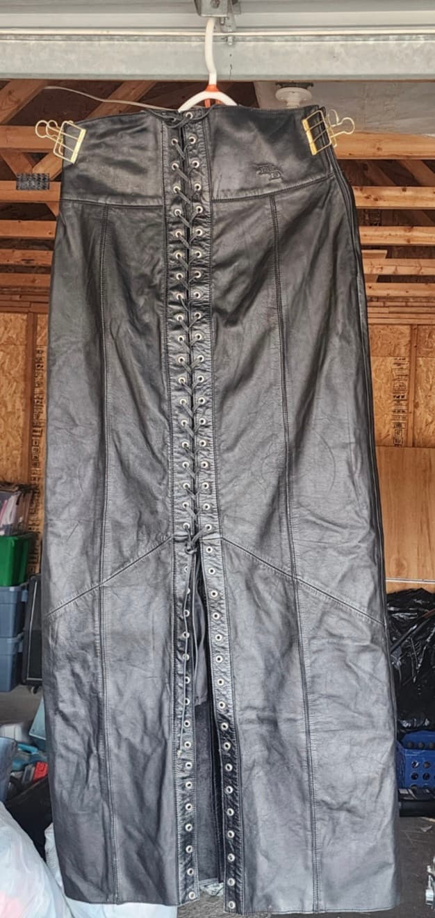 Leather Harley-Davidson skirt