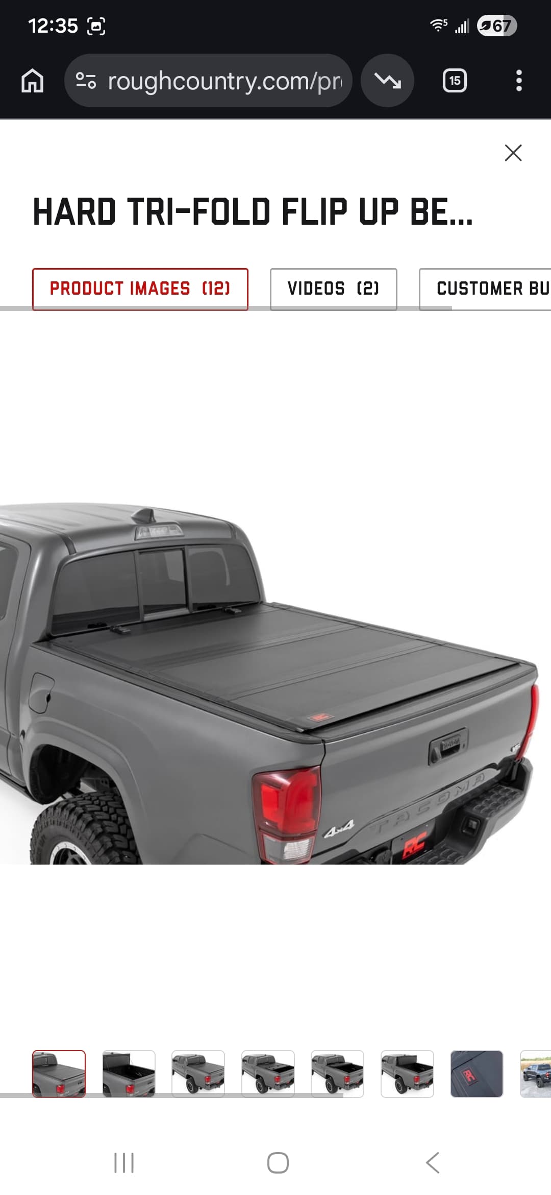 (2016-2023) Toyota Tacoma 6-ft Bed Cover