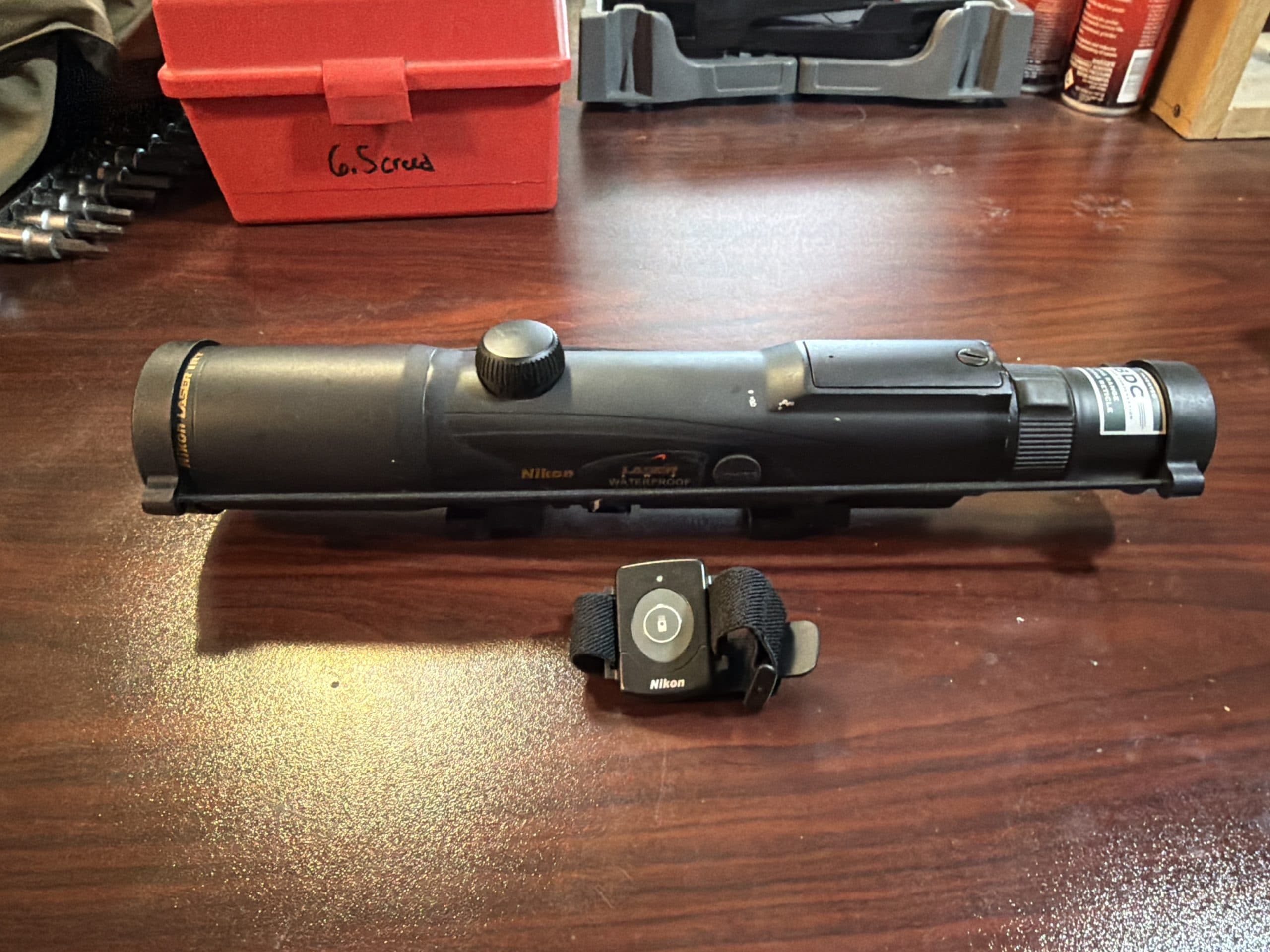 Nikon range finding rifle scope